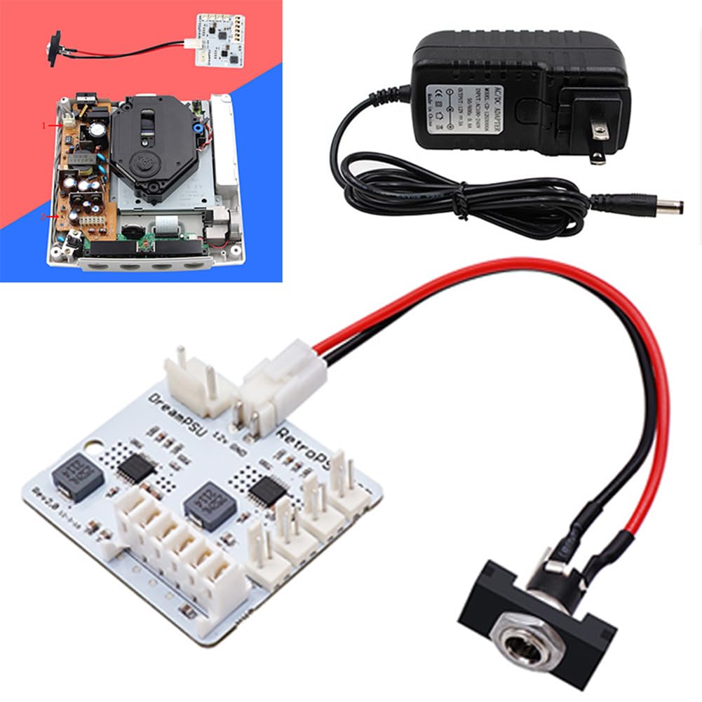 DreamPSU Rev2.0 DC Console Alimentation d'origine Remplacer l'alimentation en Courant continu Adaptateur d'alimentation Carte d'alimentation pour Sega Dreamcast (B)