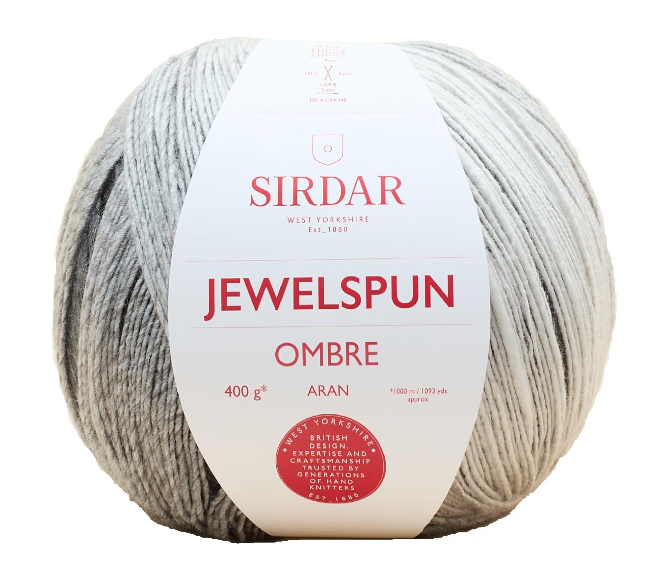 Sirdar, Jewelspun Ombre - Silvery Moon, 400g, Large