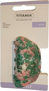 Titania My Style 8268 Acetate Square Hair Clip, 7.5 cm Size