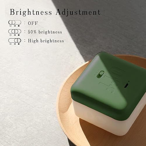 Miniatura 2 de Luz nocturna con pilas, lámpara de noche recargable en forma de cubo, temporizador de luz nocturna abatible, luz nocturna LED, lámpara decorativa al