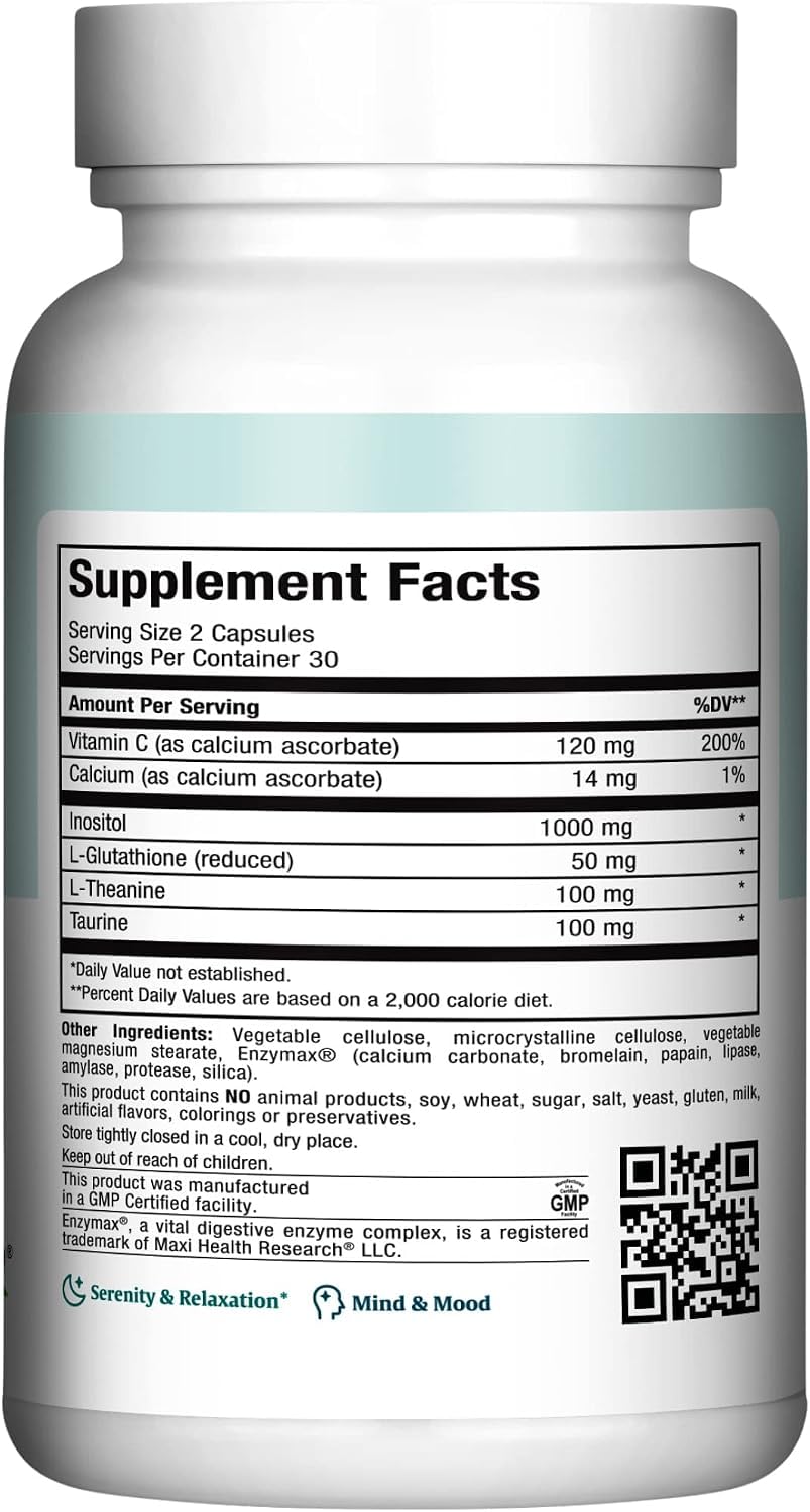 Maxi Health® Relax to the Max Stress Relief with L-Theanine (60 Count) — Amazon image 2