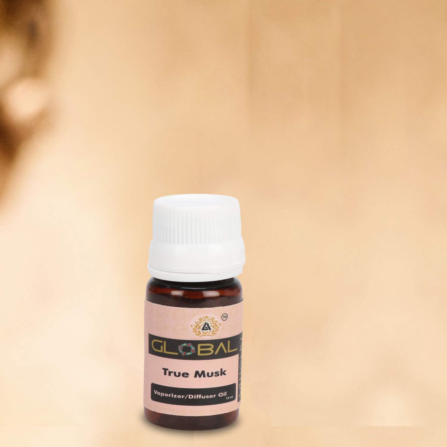 Global Aroma True Musk Diffuser Oil for Relax Calm Mood, Natural Homely Fragrance, Anxiety Free Sleep & Pure Aromatherapy (15 ML)