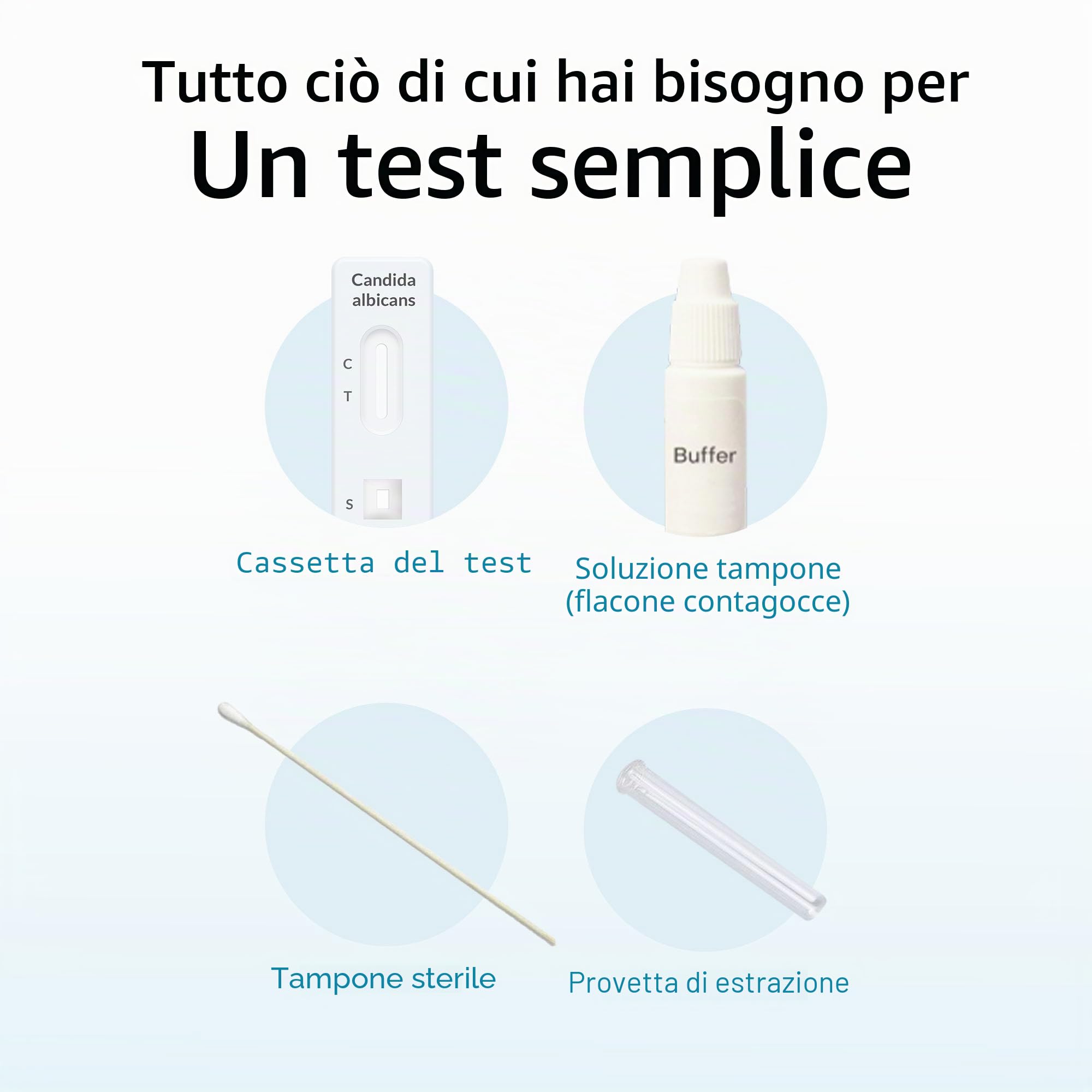 GetTested Kit per Test Candida a Casa - Kit per Test Rapido del Mughetto per Donne, Tampone Vaginale Candida Albicans Auto-Test, Risultati Rapidi e Accurati