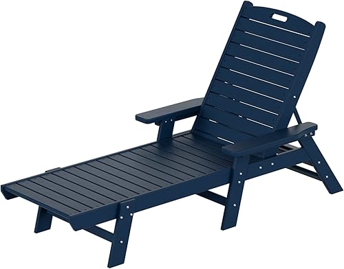 Miniatura 10 de WestinTrends Malibu Poly - Tumbona reclinable azul marino