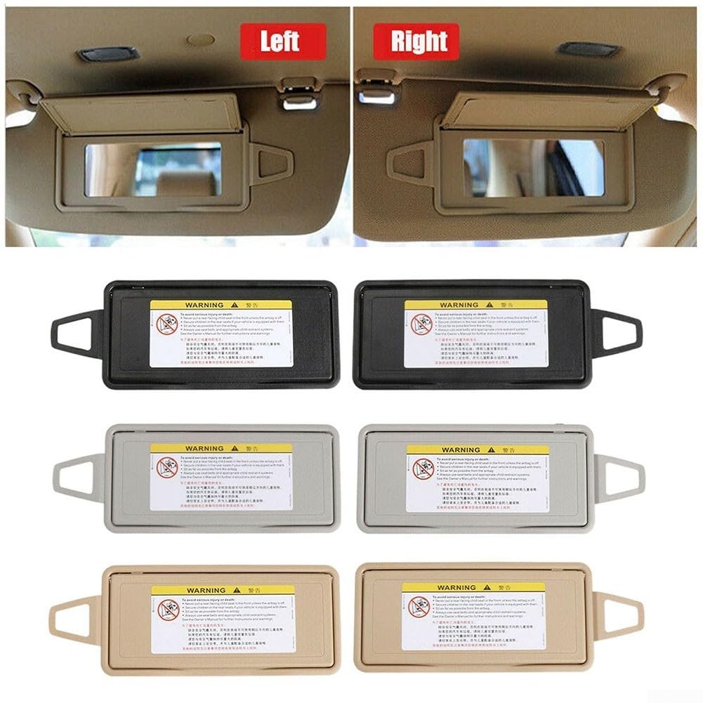 Elegante visiera parasole per specchietto retrovisore per Mercedes Classe S, adatta direttamente ai modelli dal 1998 al 2013 (beige destro)