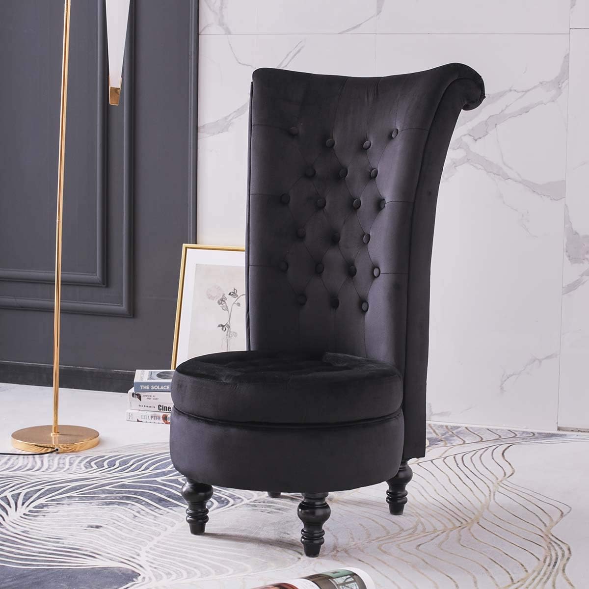 High Back Black Dressing Table Stool Velvet Vanity Chair Bedroom Makeup Seat Amazoncouk Home Kitchen High Back Black Dressing Table Stool Velvet Vanity Chair Bedroom Makeup Seat Amazoncouk Home Kitchen