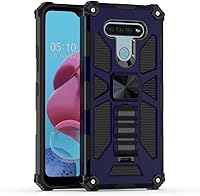 Vista 10 de Para LG K51, LG Reflect (LM-K500) - Funda híbrida con soporte de anillo - RS2 Negro