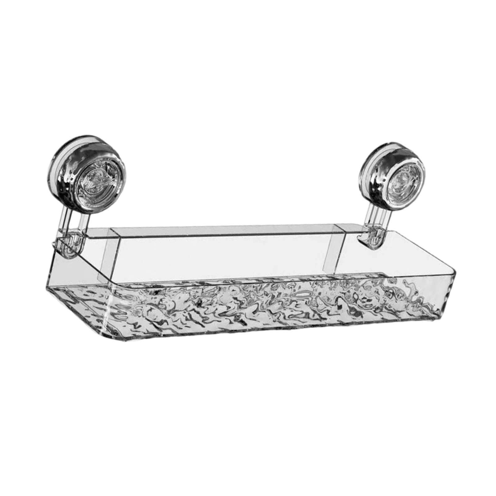 Msioytog Space Saving Suction Cup Storage Rack Toiletries Holder Shelf Bathroom Organiser for Shampoo and Small Accessories Storage Cabinet