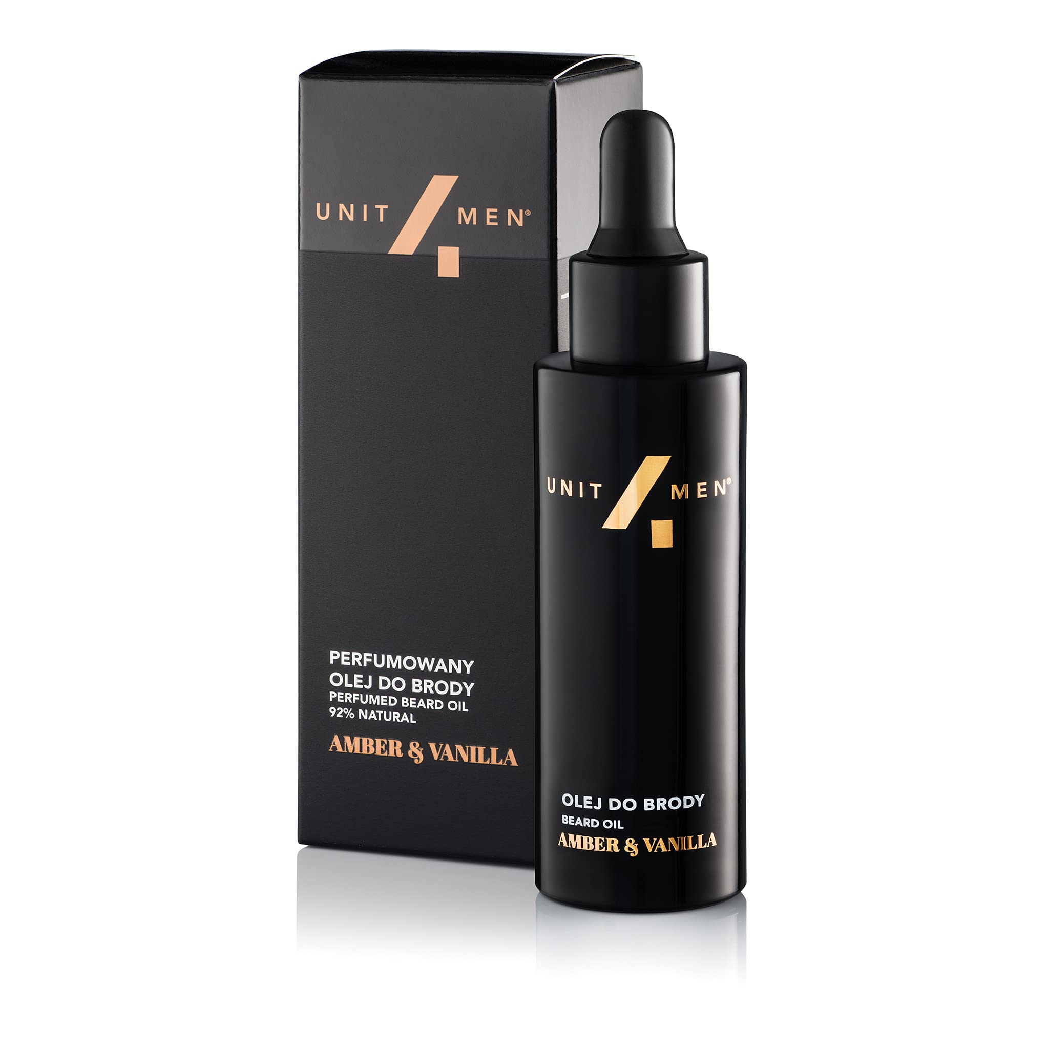 Aceite para barba ámbar y vainilla