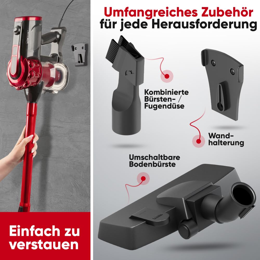 Clatronic® 2in1 Staubsauger und Handstaubsauger mit 6,8m Kabel | Starke Saugleistung | für Auto und Haushalt | Staubsauger beutellos | Staubsauger ohne Beutel | Auto Staubsauger stark | BS 1314