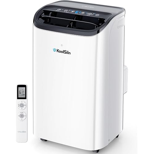 14,000 BTU Portable Air Conditioner with WiFi & Remote Control, Cools Up to 700 Sq.Ft, Auto-Evaporation Low Noise Portable AC Unit for Large Room, Office, Garage, White