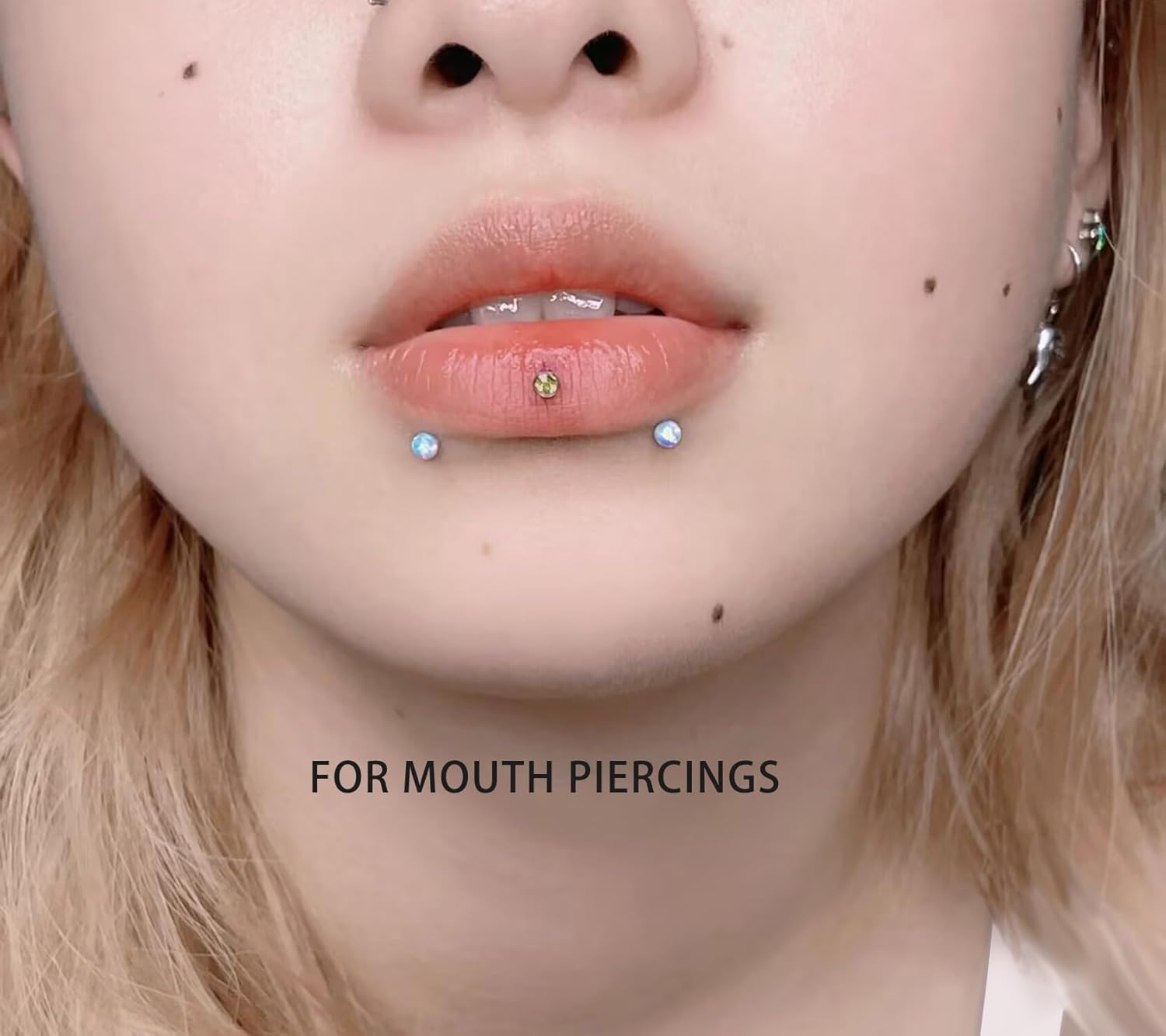 Yaalozei 20G 18G 16G Threadless Push in Lip Labret Nose Rings Studs Surgical Steel Monroe Medusa Cartilage Helix Tragus Earrings Stud Piercing Jewelry for Women Men 6mm 8mm 10mm Bar CZ 3mm - Image 6