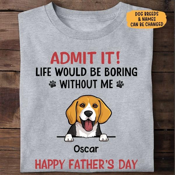 Dog Dad Shirt Gift for Dog Dad Dog Owner On Fathers Day Birthday Christmas Shirt Gift for Him Man Loves Dog Lovers Gift2