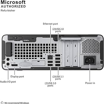 Amazon.com: HP ProDesk 400 G5 SFF Desktop Computer with 21.5