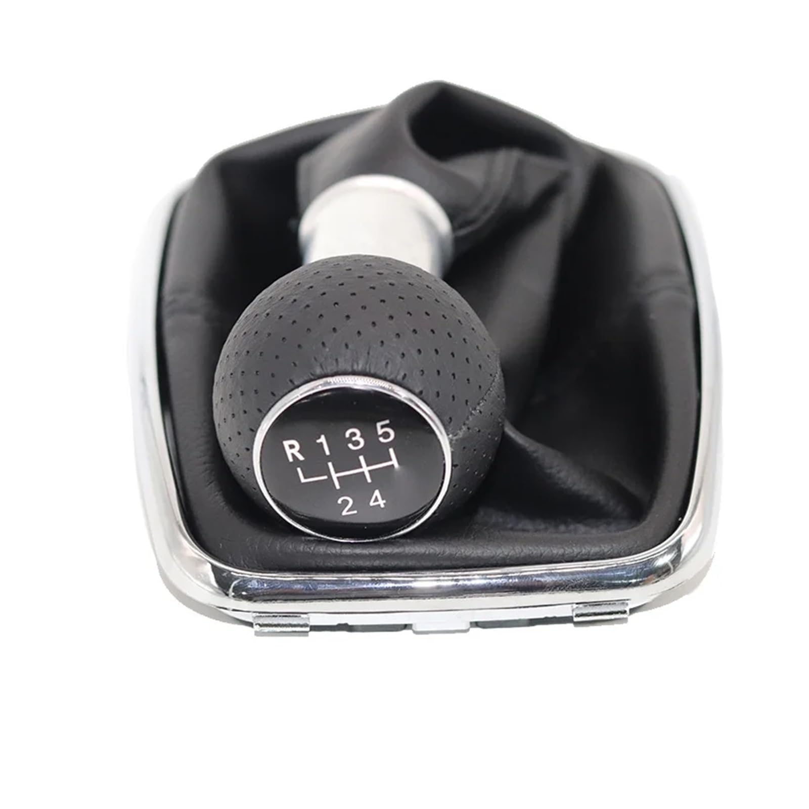 WYLWSHA Shift Gear Knob Cover for VW for Golf 4 IV for MK4 for GTI for R32 for Bora for Jetta 1999-2004 5 Speed Gear Shift Knob Lever 23mm(5 Speed Black line)