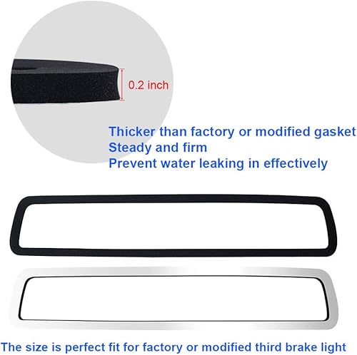 Miniatura 3 de Junta de sello de luz de freno trasera compatible con Dodge Ram 1500 2009 a 2018, Dodge Ram 2500 3500 2010 a 2018