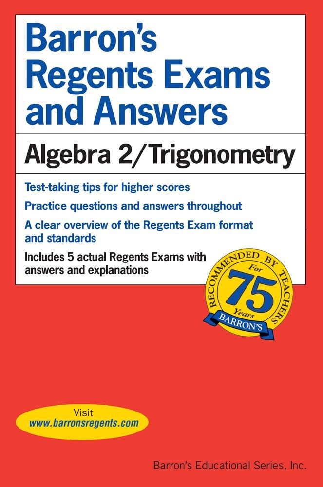 Regents Exams and Answers: Algebra 2/Trigonometry (Barron's Regents NY)