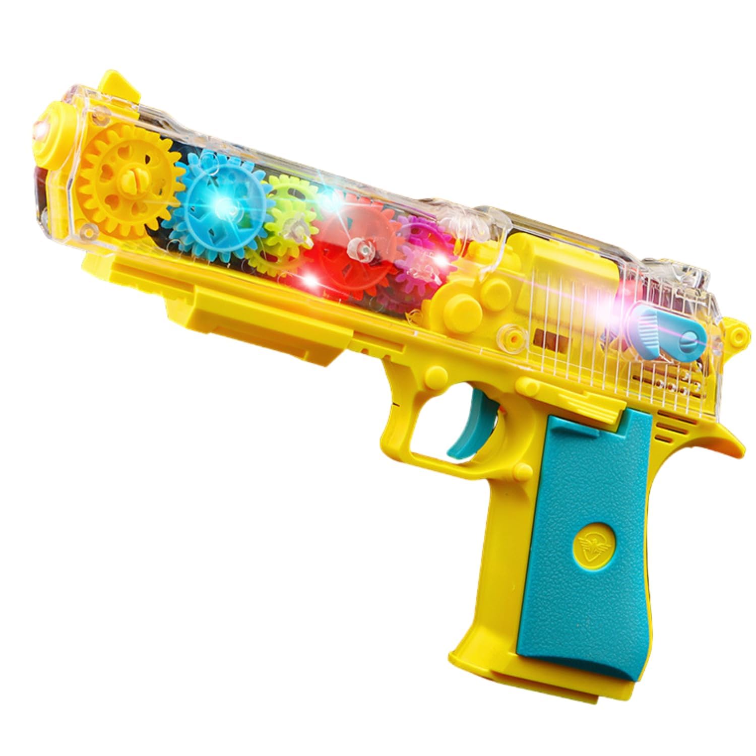 Kmc kidoz Big Deal Transparent Gun Toy, Musical Blaster with