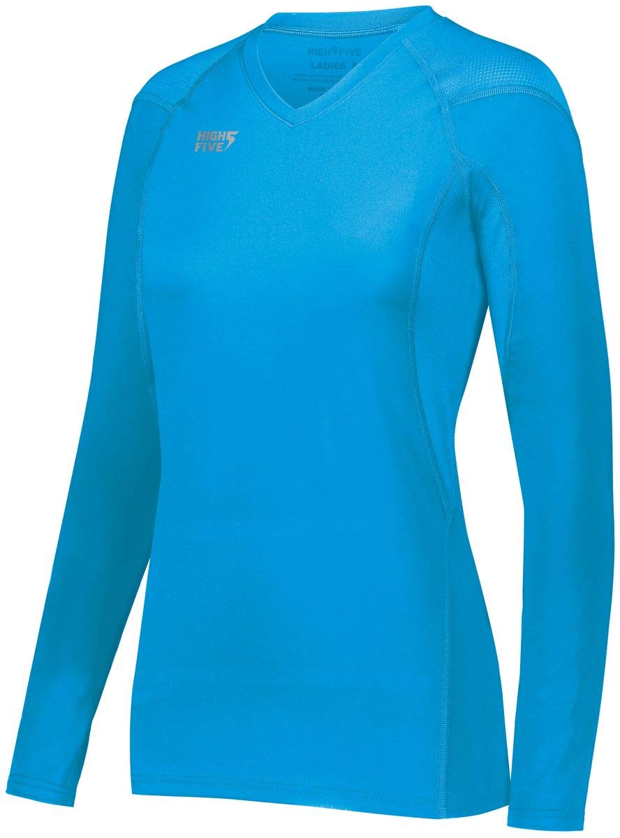 Augusta Sportswear Ladies TruHit Long Sleeve Jersey, Power Blue, 2XL