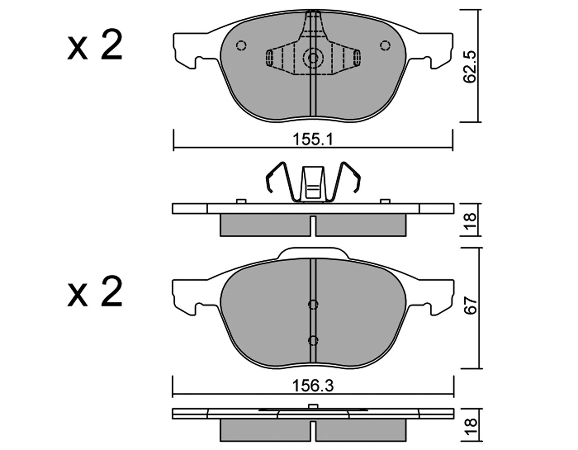 metelligroup 22-0534-0 Brake Pads, Made in Italy, Spare Parts for Cars, ECE R90 Certified, Copper Free