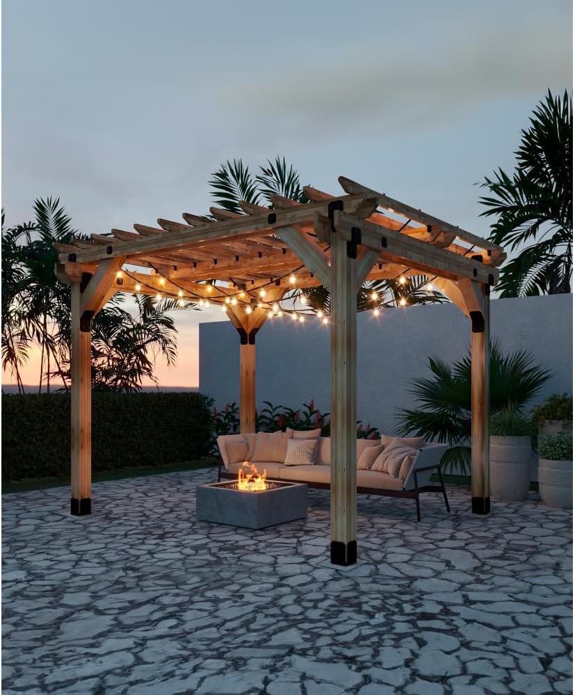 Simpson Strong-Tie APVB66DSP Outdoor Accents Avant Collection ZMAX, Black Post Base Side Plate for 6X (Qty-2)