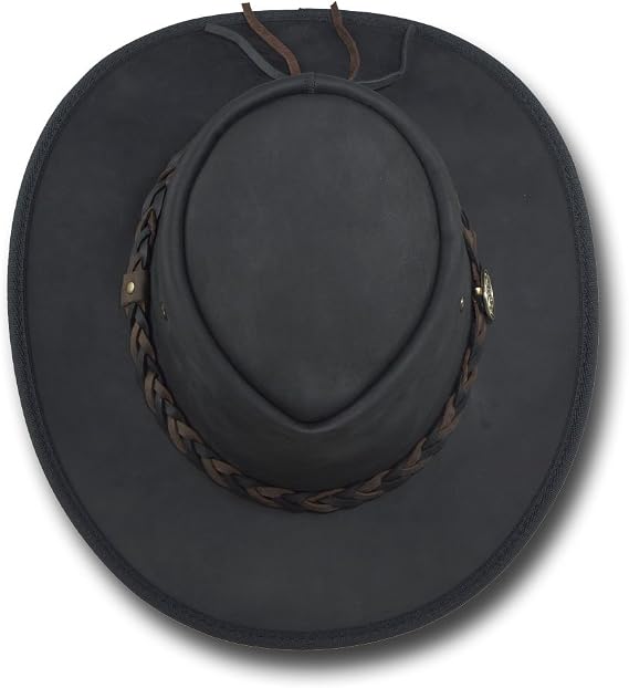 Barmah Hats Squashy Bronco Leather Hat - Item 1022