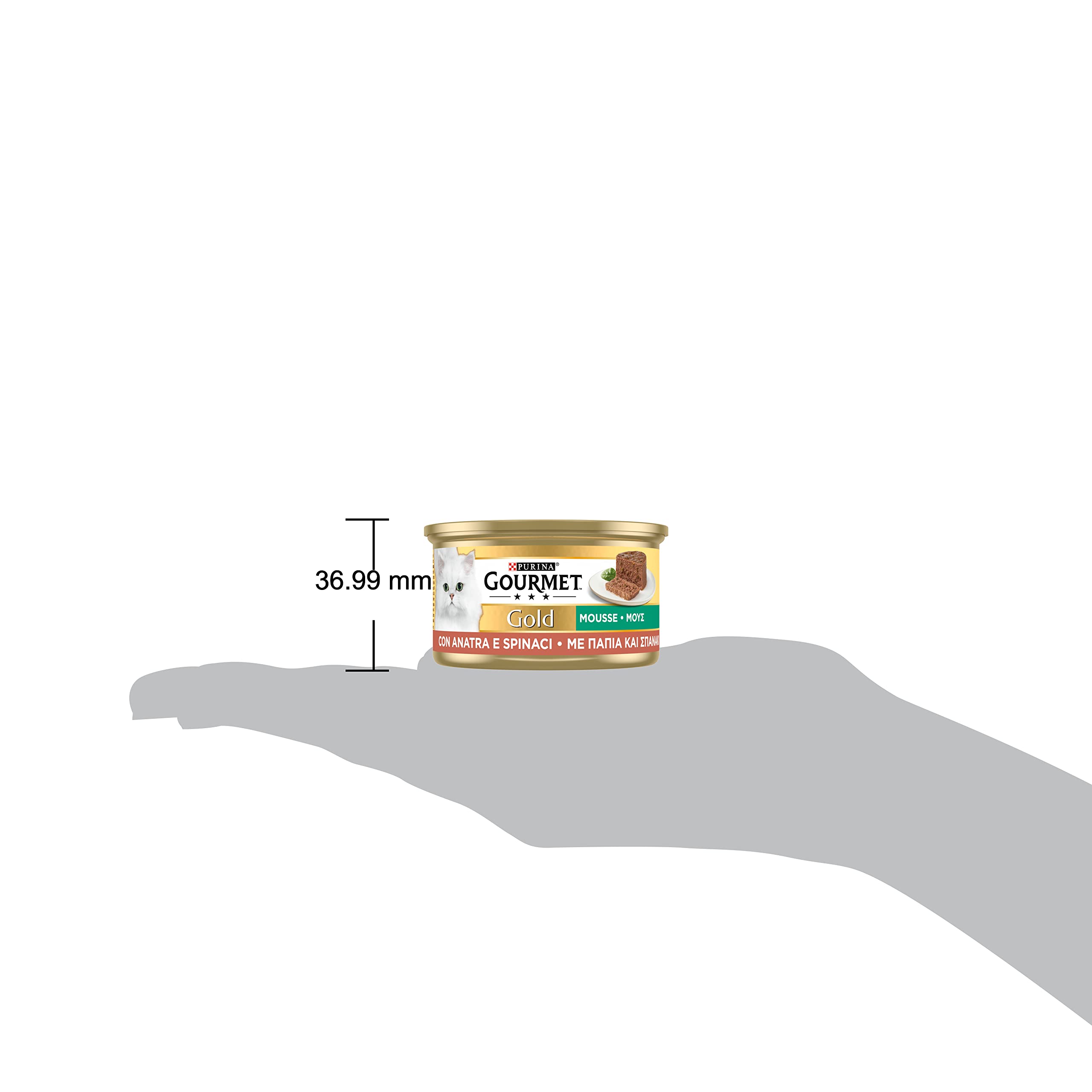 GOURMET Gold Cibo Umido per Gatti Adulti Mousse con Anatra e Spinaci 24 Lattine da 85g