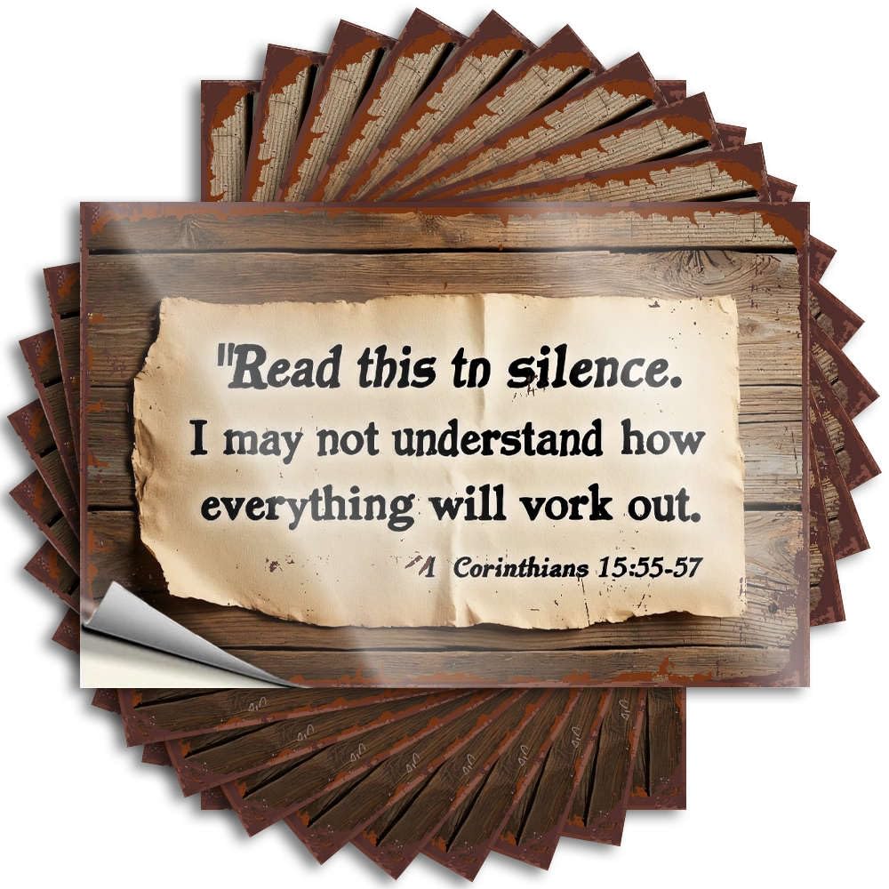 Read This in Silence. Funny Outdoor Decor Books - Decal Bottle Waterproof Decal(12X18CM)