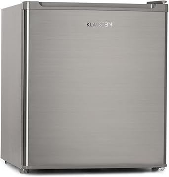 Klarstein Garfield Eco - 34 litre capacity, 4-star freezer, 117 kWh/year, 2 levels, 41 dB, removable grid, freestanding, space-saving, approx. 44 x 52 x 47 cm (WxHxD), silver