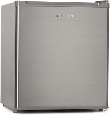 Klarstein Garfield Eco - 34 litre capacity, 4-star freezer, 117 kWh/year, 2 levels, 41 dB, removable grid, freestanding, space-saving, approx. 44 x 52 x 47 cm (WxHxD), silver