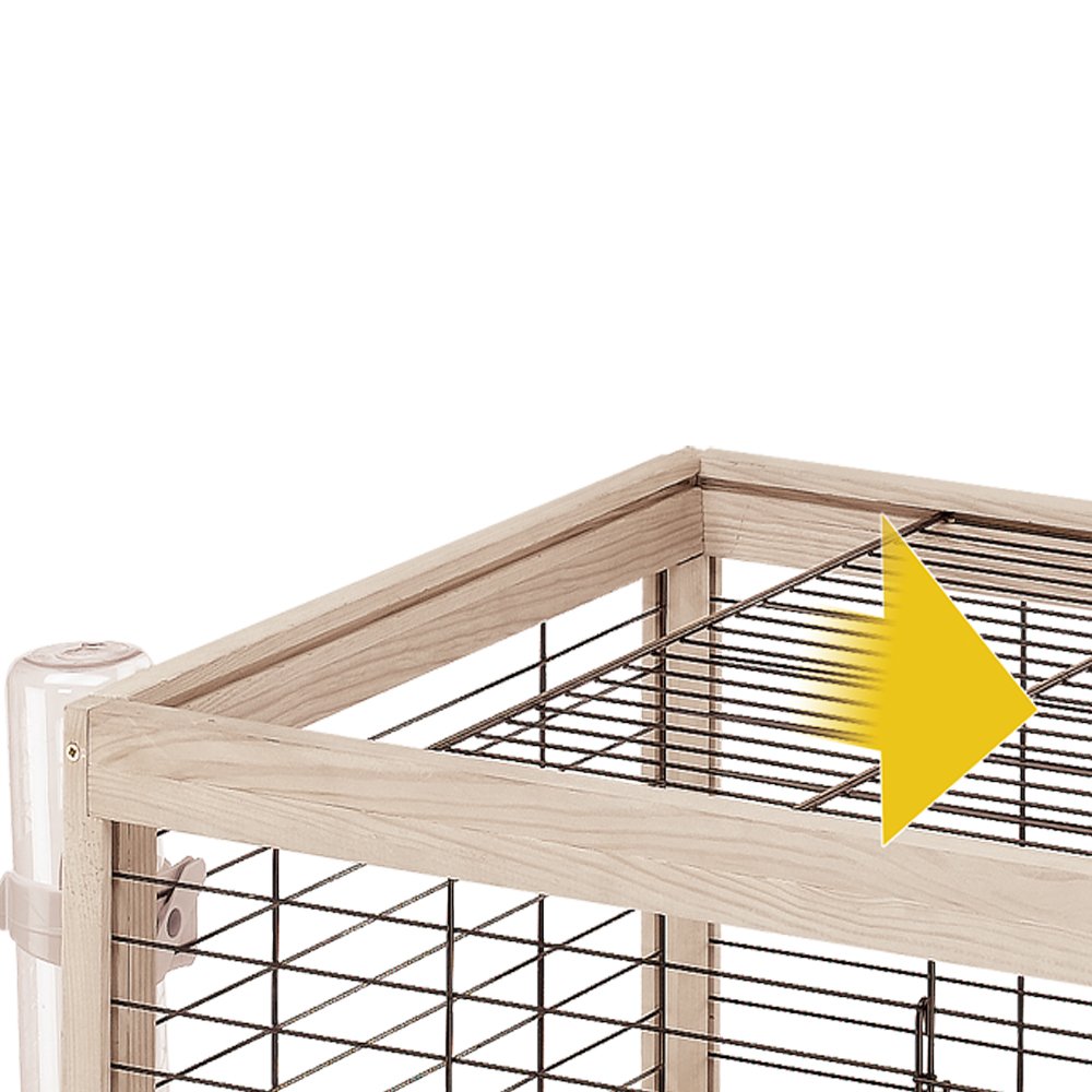 Ferplast Gabbia per Conigli in legno FSC ARENA 120, con Accessori inclusi