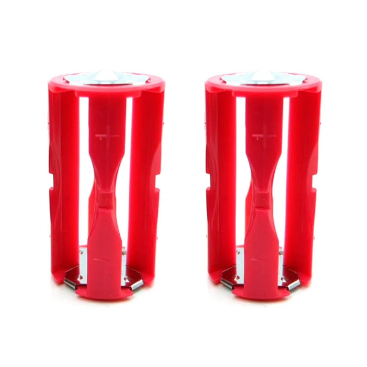 SOLDOUT 2 PCS 4 x AAA to C Size Parallel Battery Adapter DIY 4 AAA to 1 C Battery Storage Holder Cases Box Converter (Pack of 2)