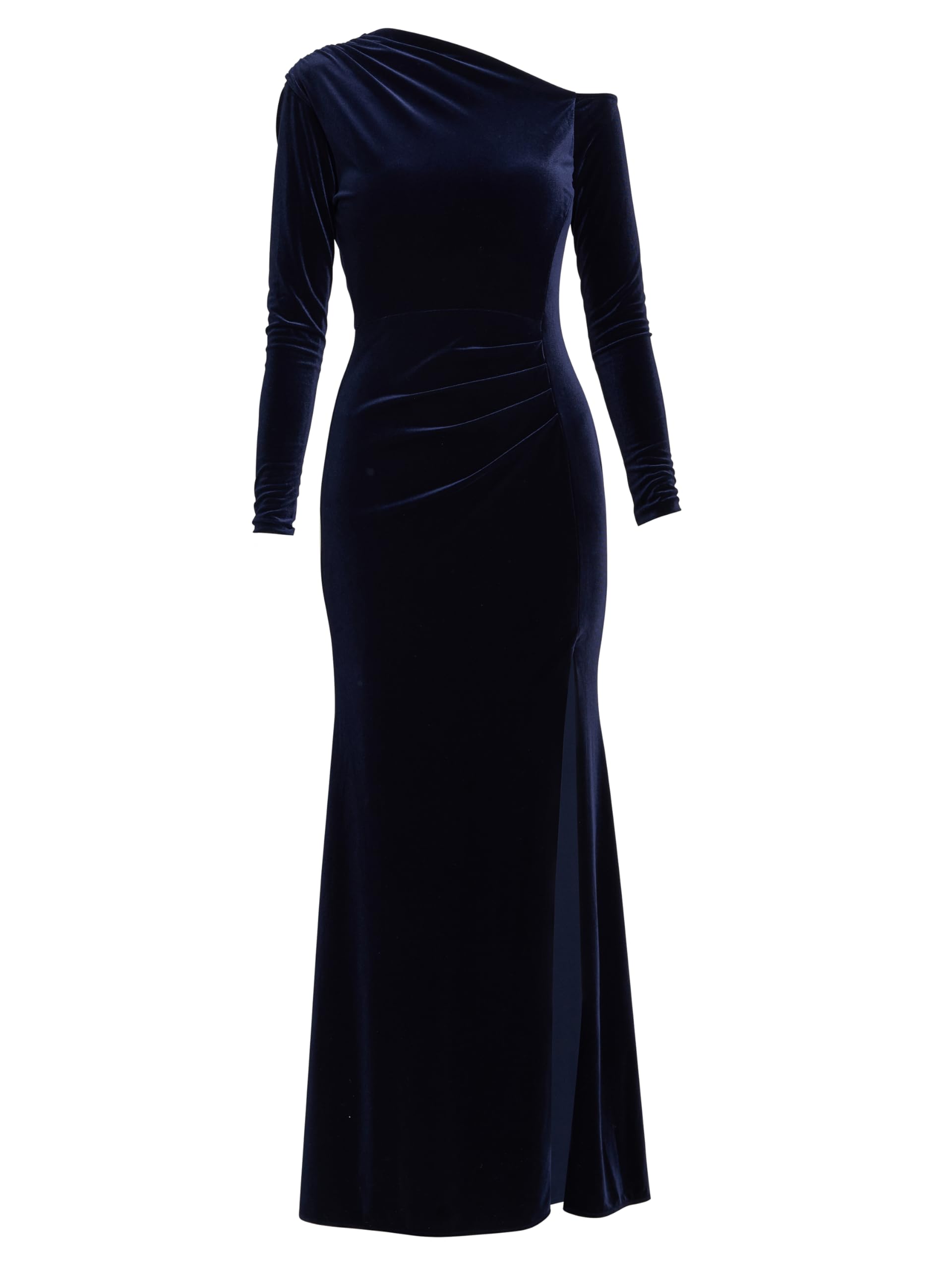 Gina Bacconi Women's Velvet Off Shoulder Dress Cocktail, Navy, 18
