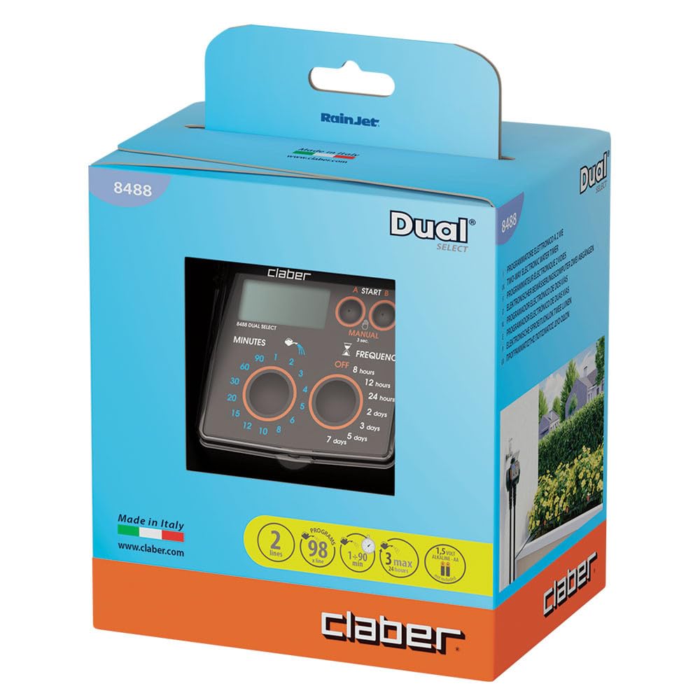 Claber Dual Select programmateur arrosage automatique à deux voies