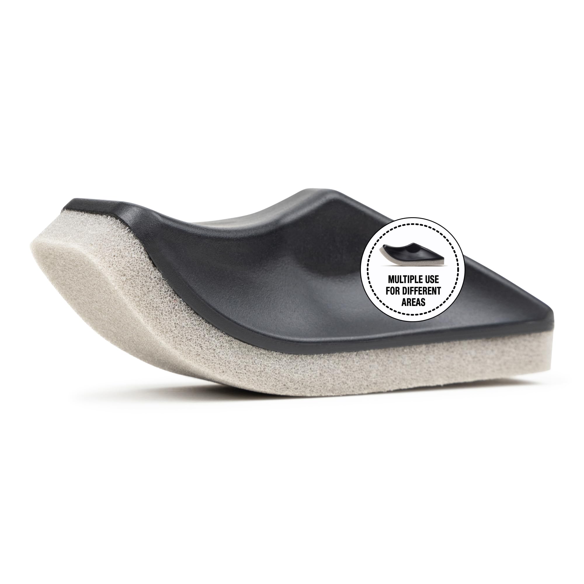 Beard Hair Catcher Sponge for Sink, Beard Bar for Cleaning Bathroom Sink, Egonomic Curved Beard Hair Remover, Clean Men's Hair Trimmings After Shave