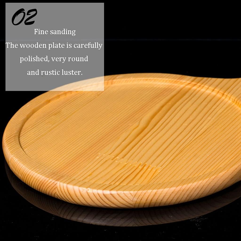Pizza Tray Serving Tray Cheese Pizza Paddle Great for Cheese Board Platter Charcuterie Board(35X30X2CM)