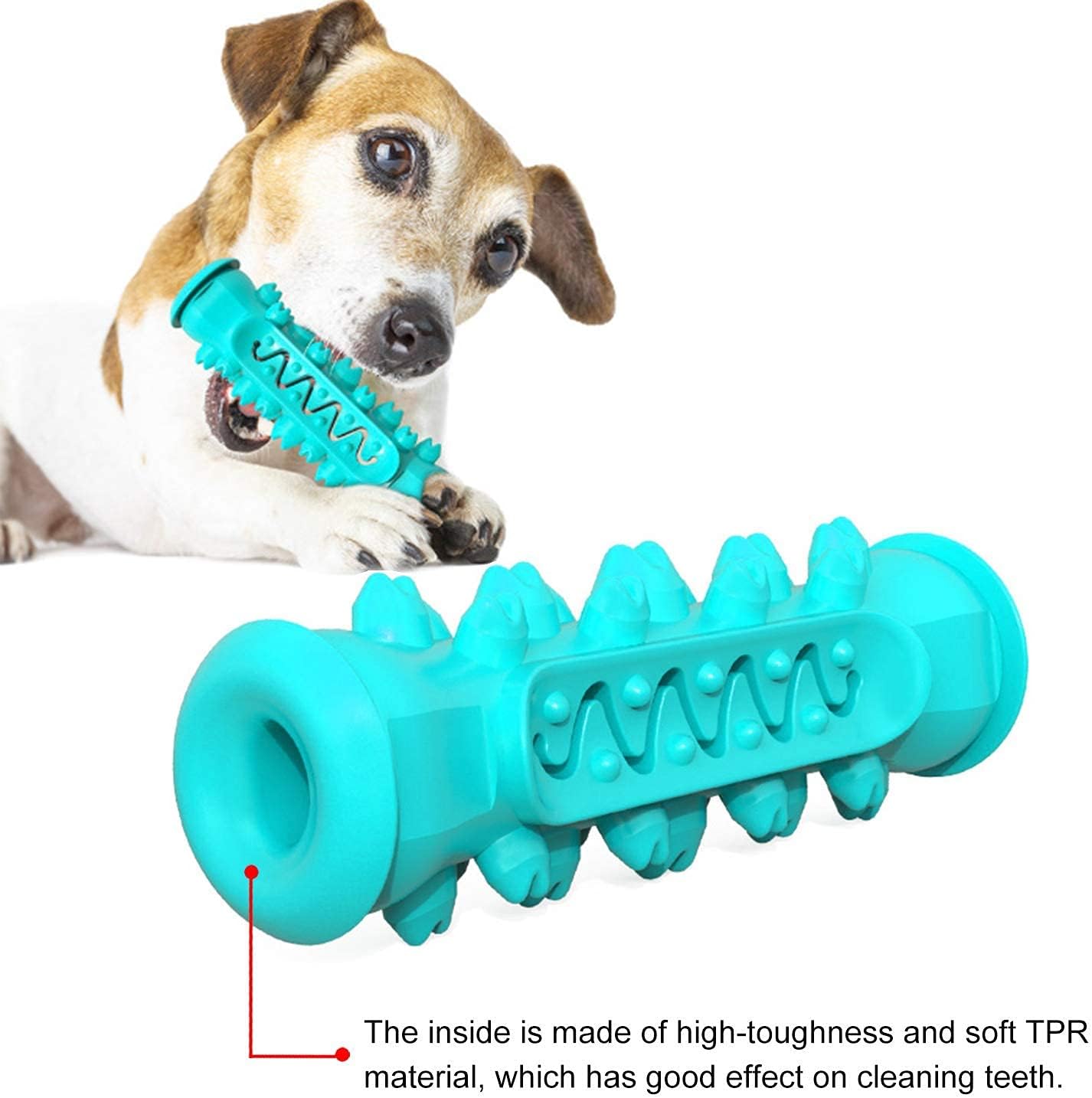 Dog Bowls with Mat (13.5oz x 2) + 2-Piece Dog Toothbrush Chew Toy