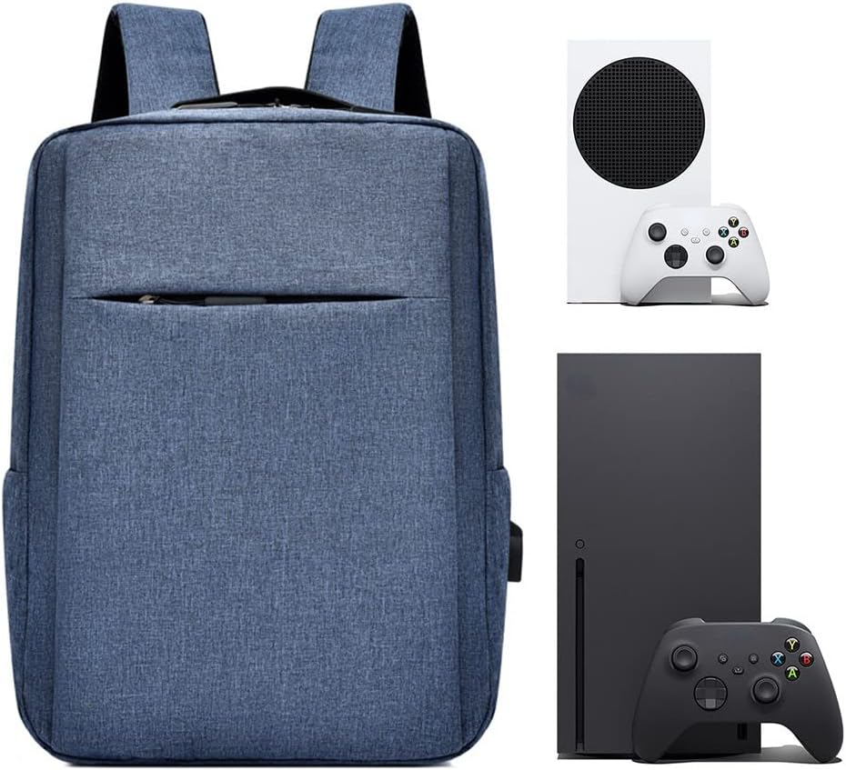 Protective Travel Backpack Carrying Bag Storage Backpack For X-box Series S/X Console (Black)