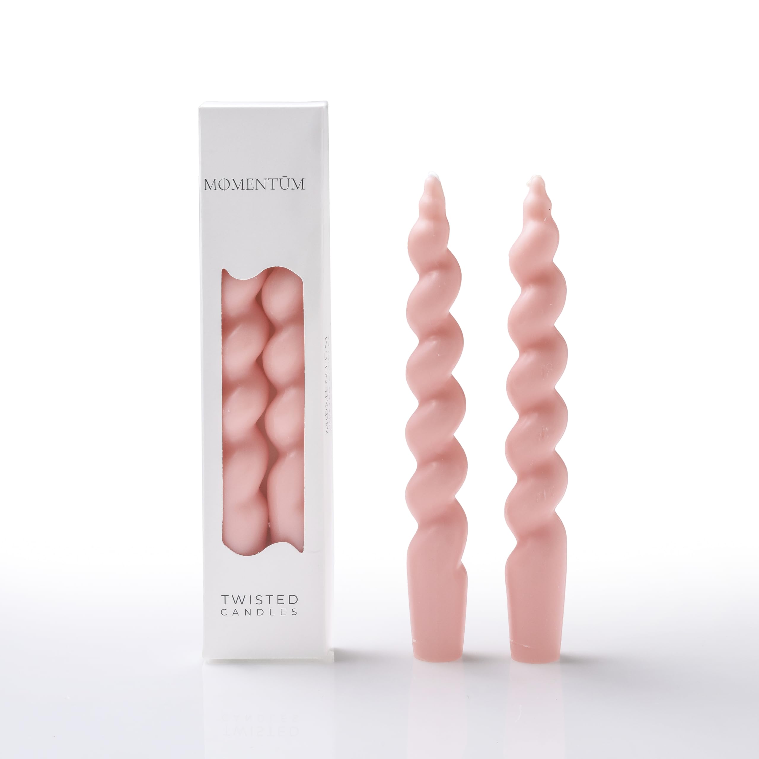 MOMENTUM® Pack 2 Velas de diseño - Velas Decorativas - Velas Aromáticas - Regalo original (Rosa)