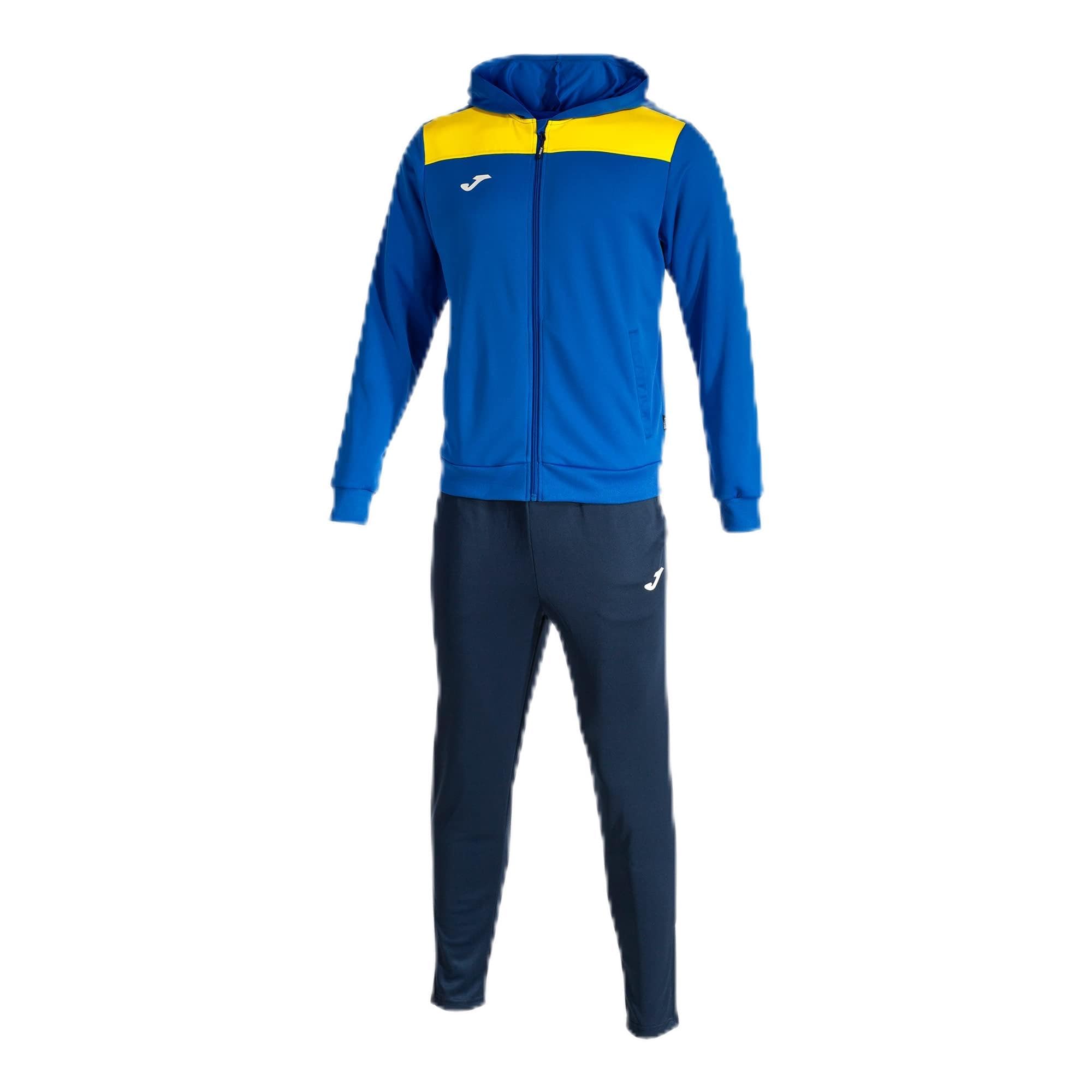 Joma Men's Phoenix II Tracksuit, Royal Blue/Yellow/Navy, XL