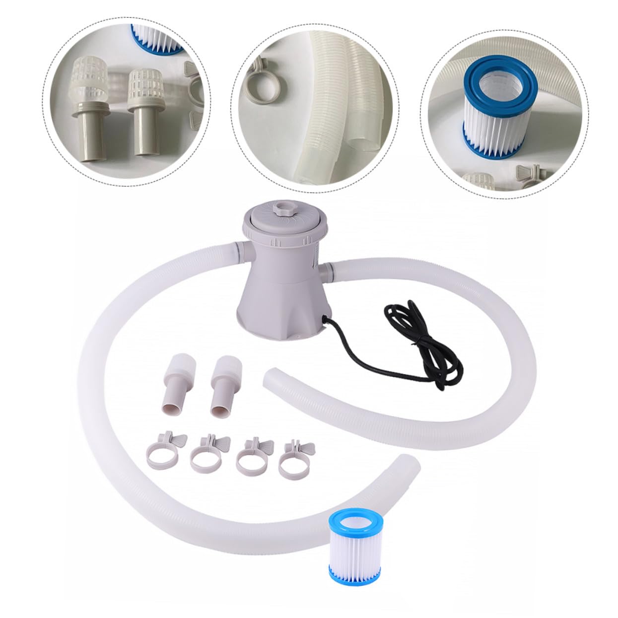 Electric Swimming Pool Plastic Filter Pump Water Circulating Pump for Family Pools with Eu Plug Easy Operation And Professional Use