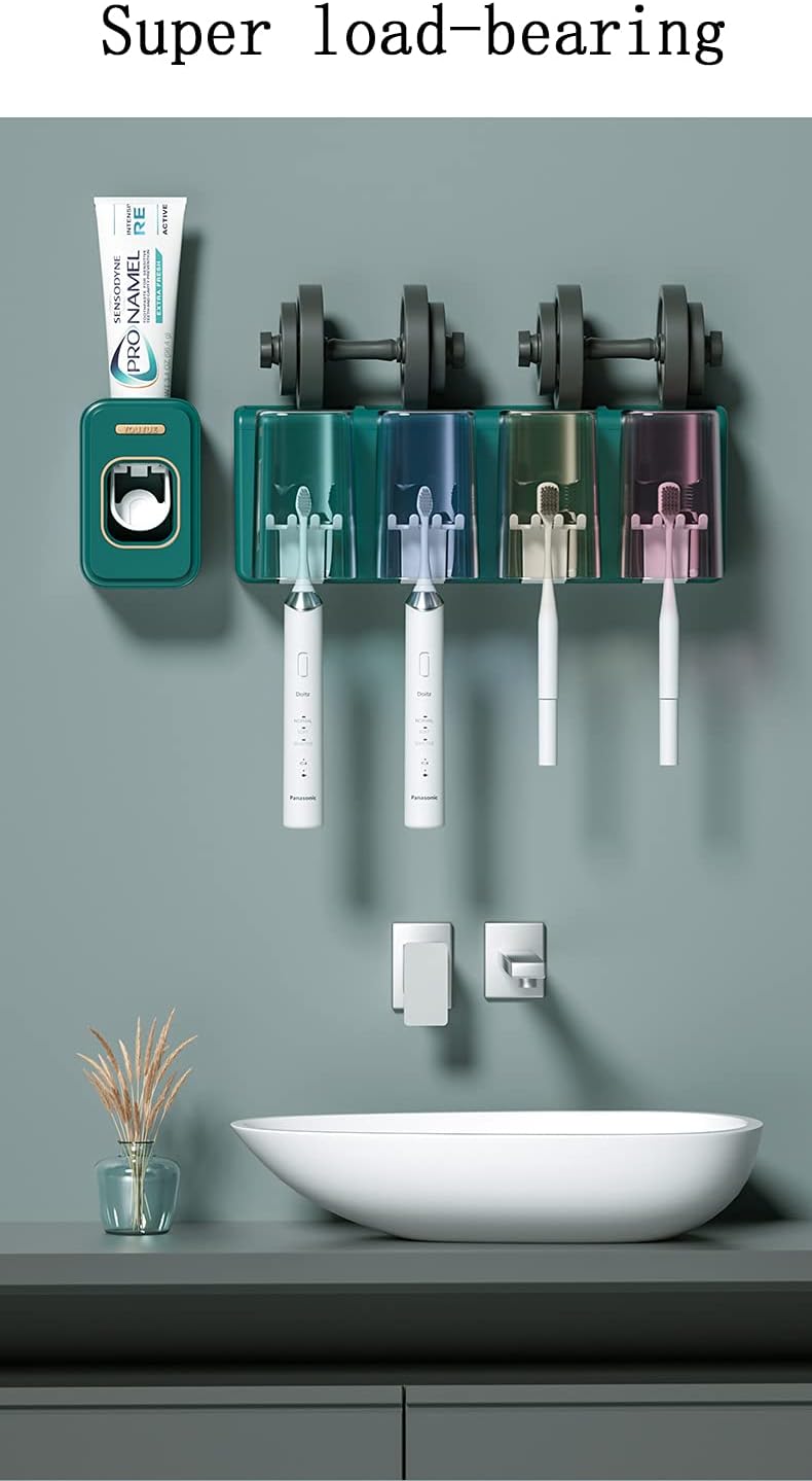 バスルーム用歯ブラシホルダー グリーン 腹筋素材 歯ブラシオーガナイザーシェルフは、バスルームをよりきれいにして清潔にします(サイズ Amazon｜  バスルームの歯ブラシホルダーオーガナイザーあなたのホームバスルームをより整頓し、きれいな強い荷物とスペースを節約 ... 多機能歯ブラシホルダー腹筋素材歯ブラシオーガナイザーシェルフは、バスルームをよりきれいできれいにします(サイズ:4+1、カラー:A)