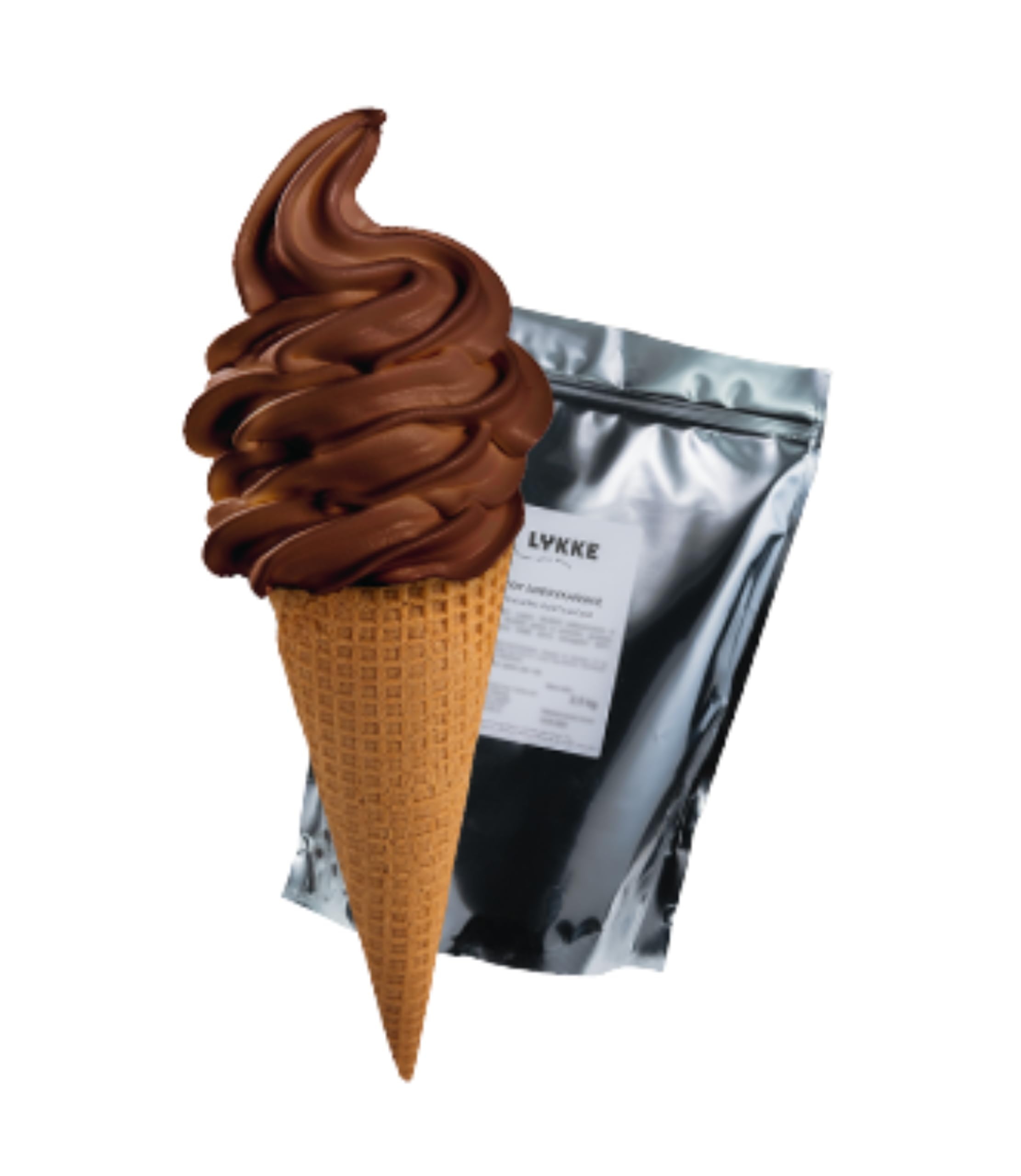 Softeispulver Schokolade 2,5kg | 7-9 Liter fertige Mischung | Eis Pulver für Softeismaschine - cremiges Softeis für Zuhause & Gastronomie - Eispulver mit Schokoladengeschmack