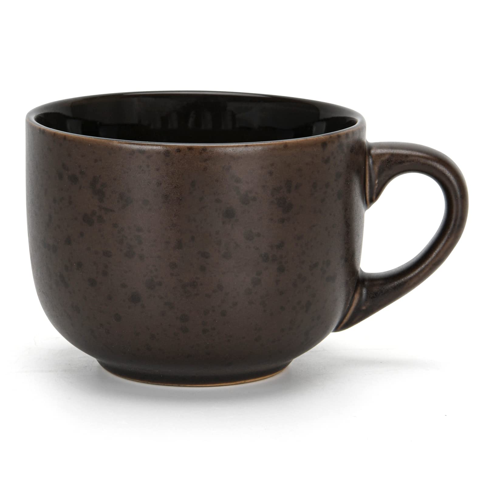 Fissman Ceramic Mug, Large Coffee/Tea Cup, Perfect for Coffee Lover for Latte, Cappuccino, Hot Choco, Great Partner in Cold Weathers, in Office, Room, Breakfast And Snack Time (Brown)