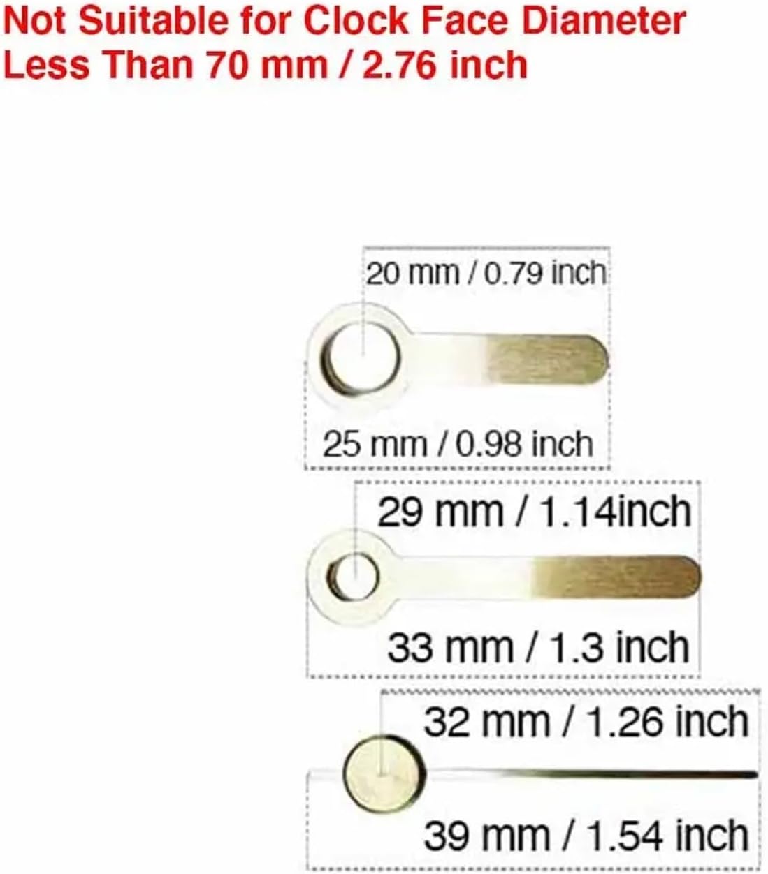 Clock Metal Movement Gold Short Hands Wall Clock Repair Desk Alarm Clocks Mechanical Desktop Bedside Small Pointers Mechanism
