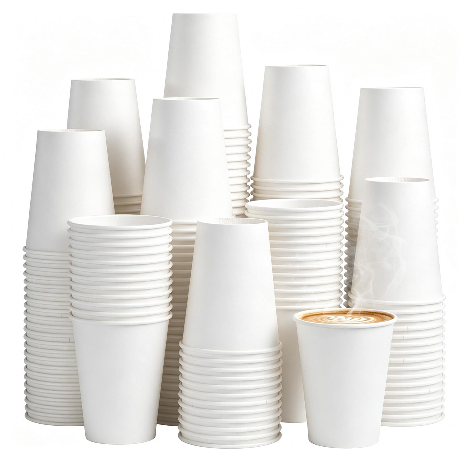 SIUQ 240 Pack 12 oz Disposable Paper Coffee Cups Retro Leak-Proof Sturdy — Amazon image 13