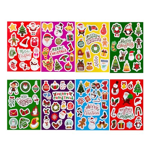 Christmas Stickers for Kids 113 PCS Cute Christmas Stickers Xmas Party Favorite