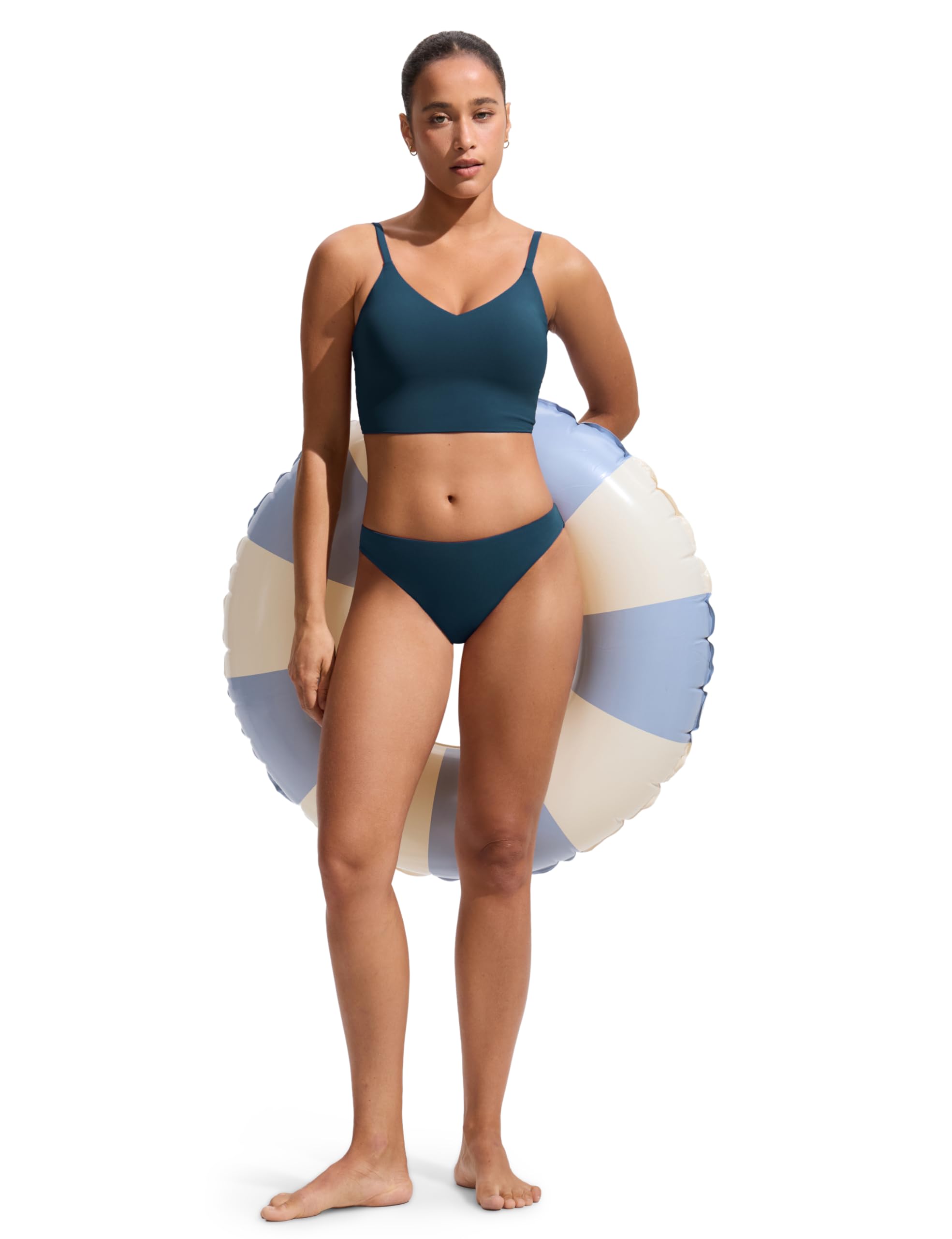 CRZ YOGA Top Bikini da Donna Costume da Bagno Atletico con Cinturino Sottile Regolabile