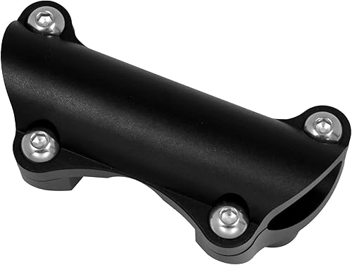 YHMTIVTU Elevadores de manillar de motocicleta de 2 pulgadas de alto, 1.25 pulgadas, kit de abrazadera superior para Harley Touring negro