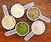5 mL Plastic Measuring Packaging Scoop (= 5 cc/ = 1 teaspoon/ = 0.17 fl oz), Short Handle - to Measure and Dispense Spices, Granules, Powders, for Seeds Packing (100)